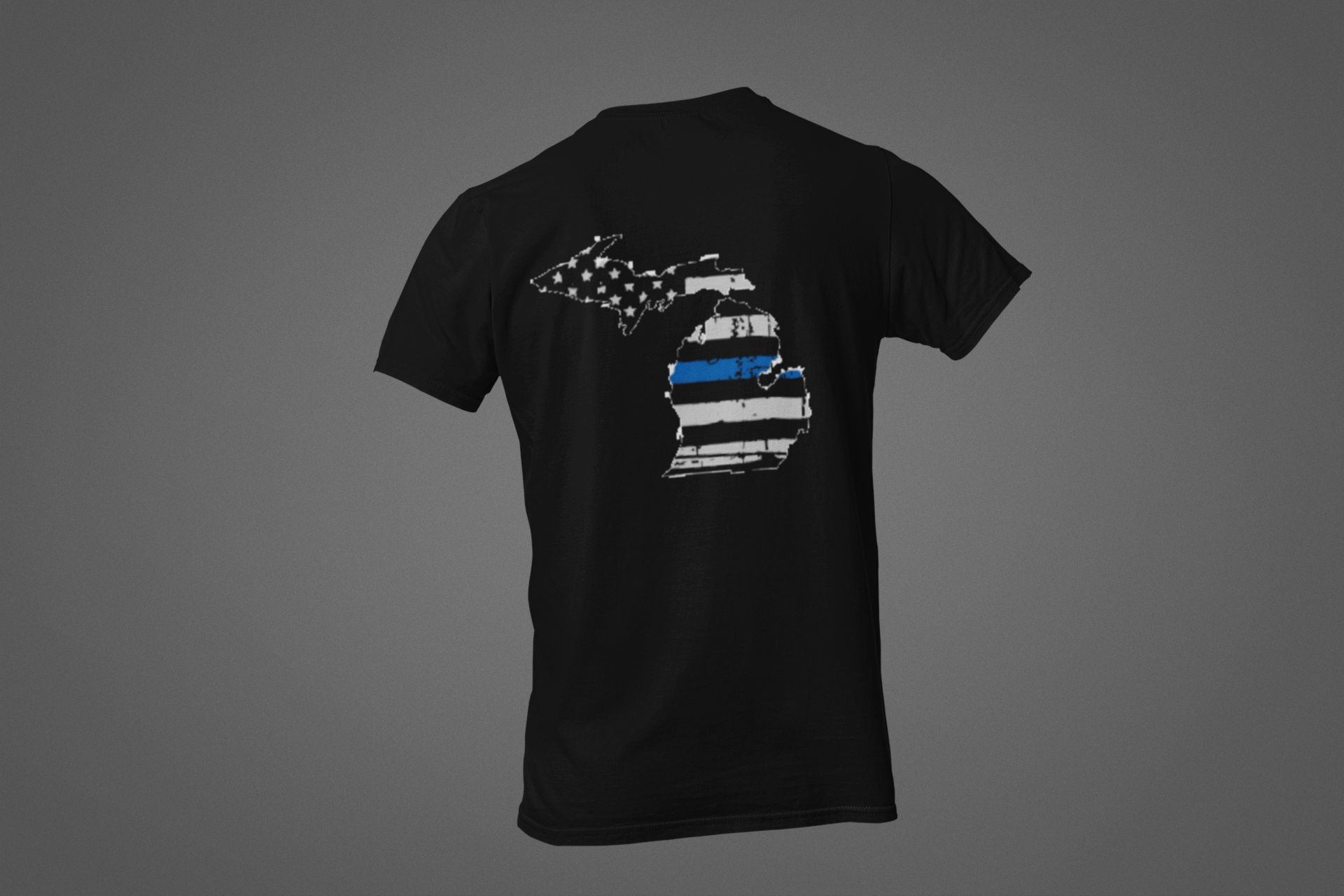 Police T Shirts Navy Thin Blue Line Shirt - Active Shirt, HD Png